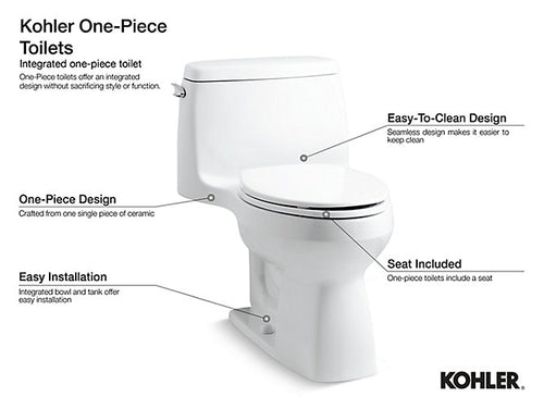 Kohler San Raphael® Comfort Height® 1.0 gpf Toilet | K-3597-0