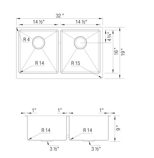 Blanco Quatrus R15 U 2 Apron Front Sink