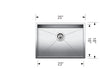 Blanco Quatrus U 1 Medium Sink With Accessories - Stainless Steel