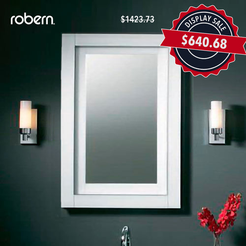 Robern Candre Cabinet White Glass Frame | MT20D4CDWN