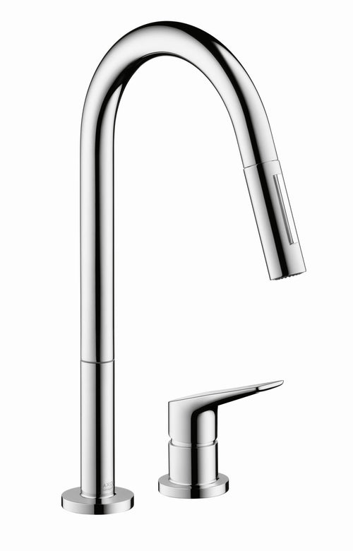AXOR Citterio M 2-Hole Single-Handle Kitchen Faucet 2-Spray Pull-Down, 1.75 GPM