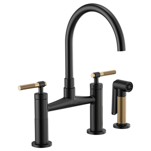 Brizo Litze® Bridge Faucet With Arc Spout | 62543LF-BLGL