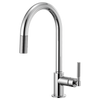Brizo Litze® Pull Down Faucet Arc Spout And Knurled Handle | 63043LF-BLGL