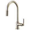 Brizo Litze® Pull Down Faucet Arc Spout And Knurled Handle | 63043LF-BLGL