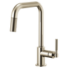 Brizo Litze® Pull Down Faucet And Knurled Handle | 63053LF-BLGL