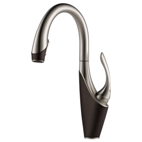 Brizo Vuelo® Single Handle Pull-down Kitchen Faucet | 63055LF-PC