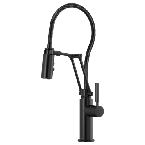 Brizo Solna® Articulating Faucet With Finished Hose | 63121LF-BL