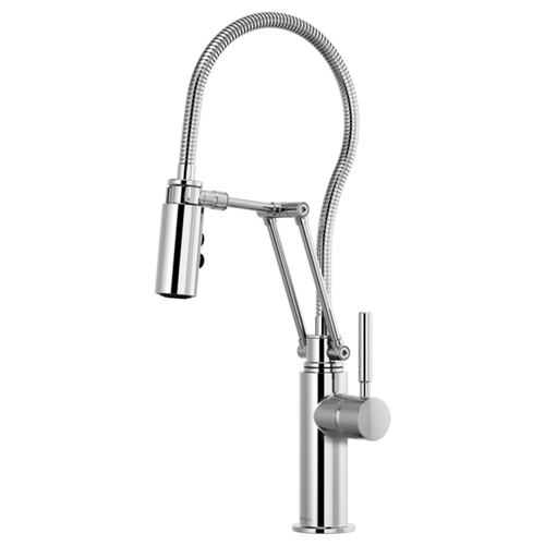 Brizo Solna® Articulating Faucet With Finished Hose | 63121LF-BL