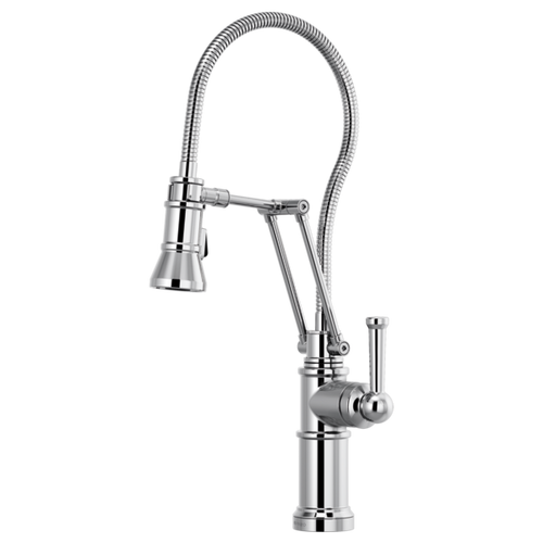 Brizo Artesso® Articulating Faucet With Finished Hose | 63125LF-GL