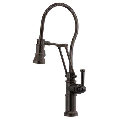 Brizo Artesso® Articulating Faucet With Finished Hose | 63125LF-GL