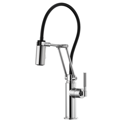 Brizo Litze® Articulating Faucet With Knurled Handle | 63243LF-BLGL
