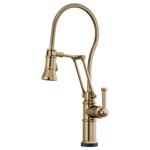 Brizo Artesso® Articulating Faucet With Finished Hose | 64125LF-GL