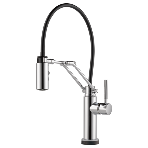 Brizo Solna® Single Handle Articulating Kitchen Faucet | 64221LF-BL