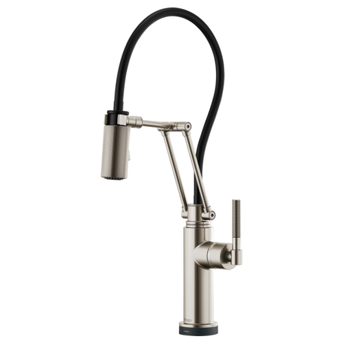 Brizo Litze® Smarttouch® Articulating Faucet With Knurled Handle | 64243LF-BLGL
