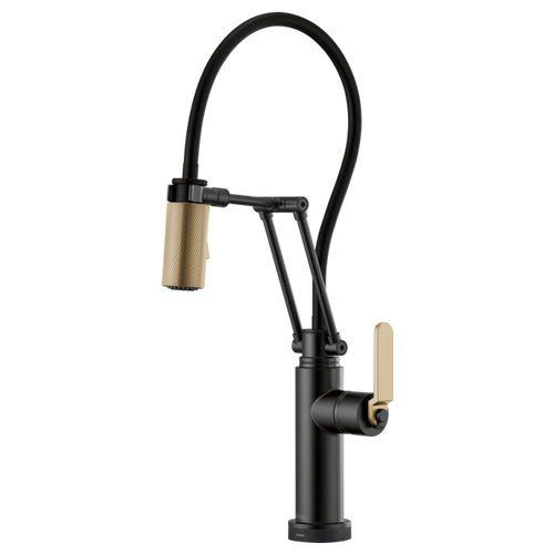 Brizo Litze® Smarttouch® Articulating Faucet With Industrial Handle | 64244LF-BLGL