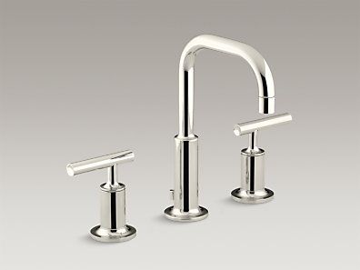 Kohler Purist Widespread Lavatory Faucet - Polished Nickel