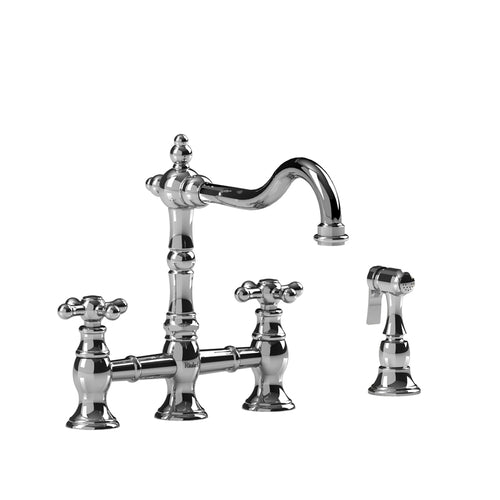 Riobel Bridge Kitchen Faucet With Spray | BR400+