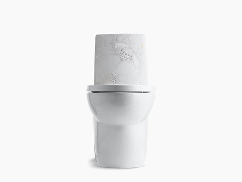 Kohler Empress Bouquet™ Saile® Dual Flush Toilet | K-14338-SMC-0