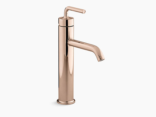 Kohler Purist® Tall Bathroom Sink Faucet | K-14404-4A-CP