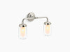 Kohler Artifacts Double Wall Sconce | K-72582-CP