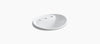 Kohler Tides Self Rimming Lavatory Sink With Widespread Holes - White