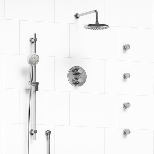 Riobel Momenti Shower Kit | KIT#446MMRD+