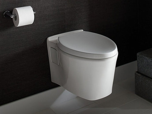 WALL-MOUNT DUAL FLUSH TOILET, LESS SEAT AND FLUSH ACTUATOR PLEΌ™ by Kallista
