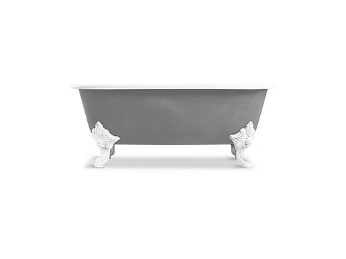 FREESTANDING CLAW FOOT BATHTUB WITH PRIMED EXTERIOR