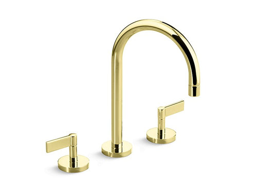 SINK FAUCET, GOOSENECK SPOUT, LEVER HANDLES