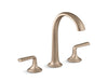 Kallista Script Bathroom Faucet - Arch Spout - Lever Handles | P25007-LV-BCH