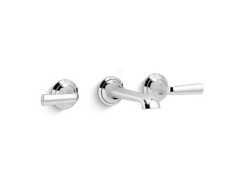 WALL-MOUNT SINK FAUCET, LEVER HANDLES