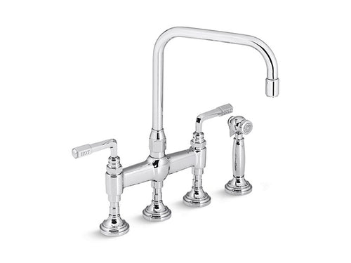 KITCHEN FAUCET WITH SIDESPRAY, LEVER HANDLES FOR TOWN by Michael S Smith