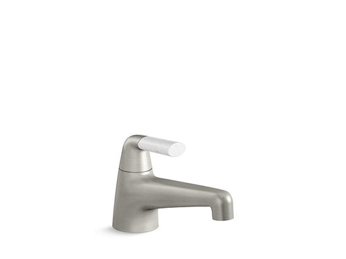 SINGLE-CONTROL SINK FAUCET, MARBLE HANDLE COUNTERPOINT