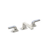 SINK FAUCET, LOW SPOUT, CALCEDONIA AZUL LEVER HANDLES