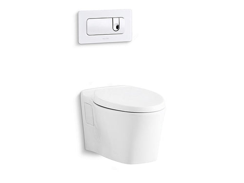 WALL-MOUNT DUAL FLUSH TOILET, LESS SEAT AND FLUSH ACTUATOR PLEΌ™ by Kallista