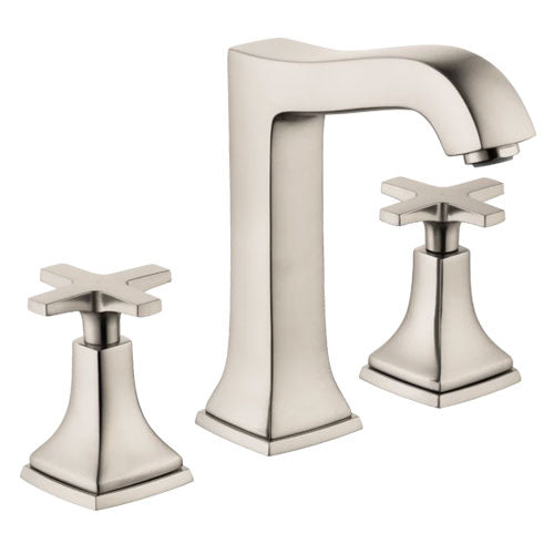 Metropol Classic Widespread Faucet 160 with Lever Handles and Pop-Up Drain, 1.2 GPM