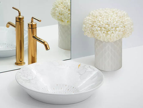 Kohler Empress Bouquet™ Conical Bell® Vessel Bathroom Sink
