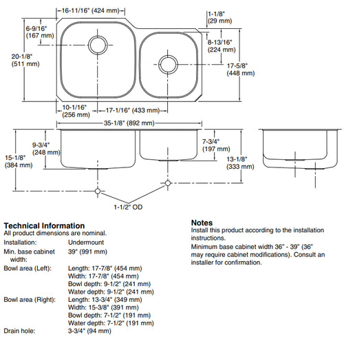 Kohler Undertone Preserve Undermount Sink - Stainless Steel