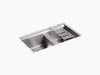 Kohler 8 Degree Offset Undermount Sink - Stainless Steel