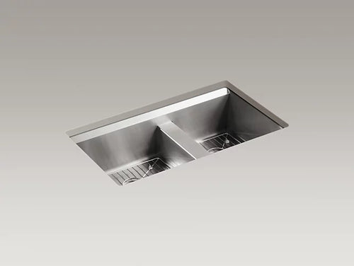 Kohler 8 Degree Offset Undermount Sink - Stainless Steel