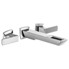 Brizo Vettis® Two-Handle Wall Mount Lavatory Faucet With Open-Flow Spout | T65886LF-BL-ECO
