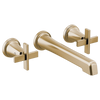 Brizo Two-Handle Wall Mount Lavatory Faucet - Less Handles| T65898LF-GLLHP-PCLHP-HL5898-PC-R65800