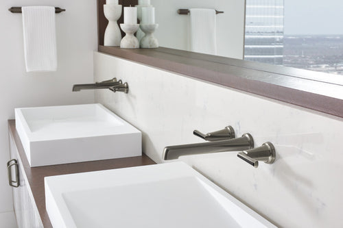 Brizo Two-Handle Wall Mount Lavatory Faucet - Less Handles | T65898LF-PCLHP