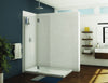 MonacoSquare top shower shield with fixed panel, 3/8