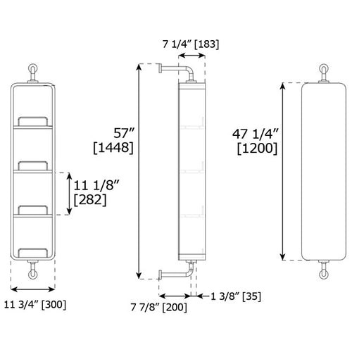 Coupe Swivel Mirrored Tower L53CPT