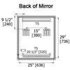 Mirror with Back Lit Shelf M01696