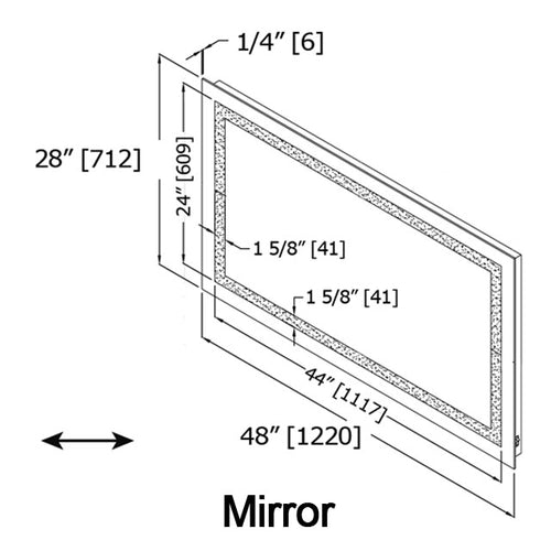 Insert Perimeter LED Mirror M04828LA