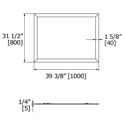 Beveled Frame Mirror M30009L