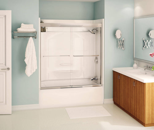 Aura Sliding Tub Door 51-55 x 57 in. 6 mm