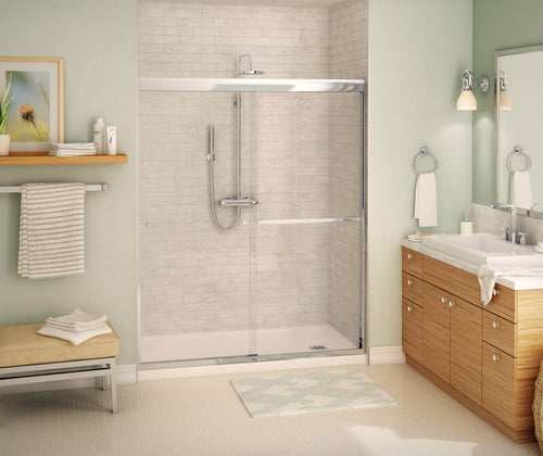 Aura Sliding Shower Door 55-59 x 71 in. 8 mm